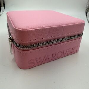 Swarovski Pink jewelry box zipper travel